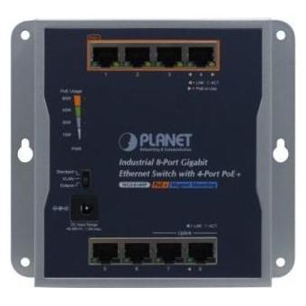 Planet Industrial 8-Port GE 4-Port PoE+ Wallmount (8 Ports) (WGS-814HP)