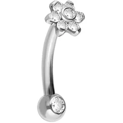 Titan Banane mit Push Fit BLUME MIT 7 KRISTALLEN + KRISTALLKUGEL