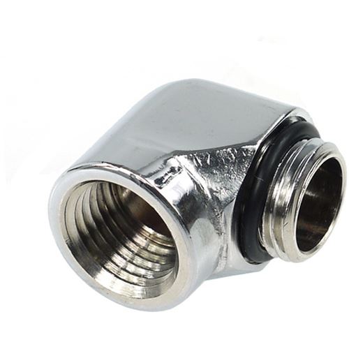 Alphacool HF L-Verbinder G1/4 AG auf G1/4 IG - Chrome
