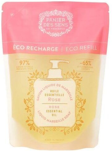 Sapone liquido Panier des Sens Ricarica marsiglia rosa ammaliante