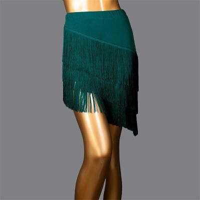 LightInthebox Samba Dancewear Women's Tassels Fringe Latin Dance Skirt Elastic Waist Modern Ballroom Salsa Samba Dancewearl Performance Costume
