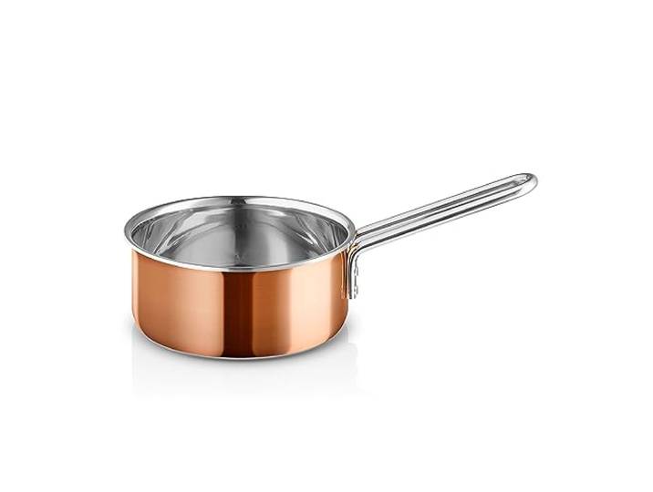 EVA SOLO Kasserolle 1,5l Kupfer Drei-Schichten-Konstruktion aus Kupfer, Aluminium und Edelstahl Copper