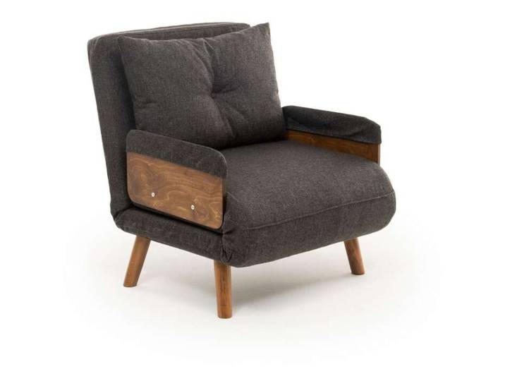 Bettsofa Cosmo Dunkelgrau Stoff B 77 T 82 cm - Bettsofa