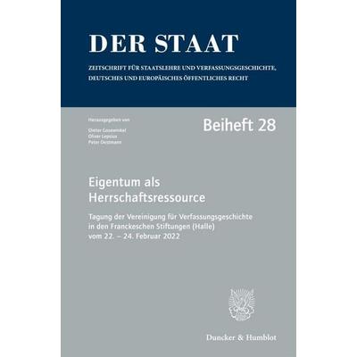 Eigentum als Herrschaftsressource, Taschenbuch von , Duncker & Humblot, 978-3-428-19212-0