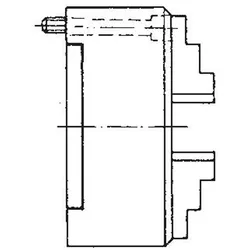 Röhm Planspiralfutter Duro-M 160/4 Zylindrische Aufnahme (DIN 6350 Form A) Bohr- und Drehbacken Befestigung von vorne - 185368