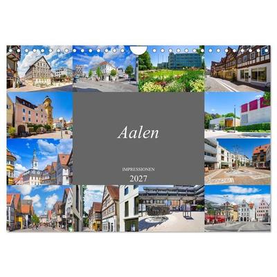 Aalen Impressionen (Wandkalender 2027 DIN A4 quer), CALVENDO Monatskalender