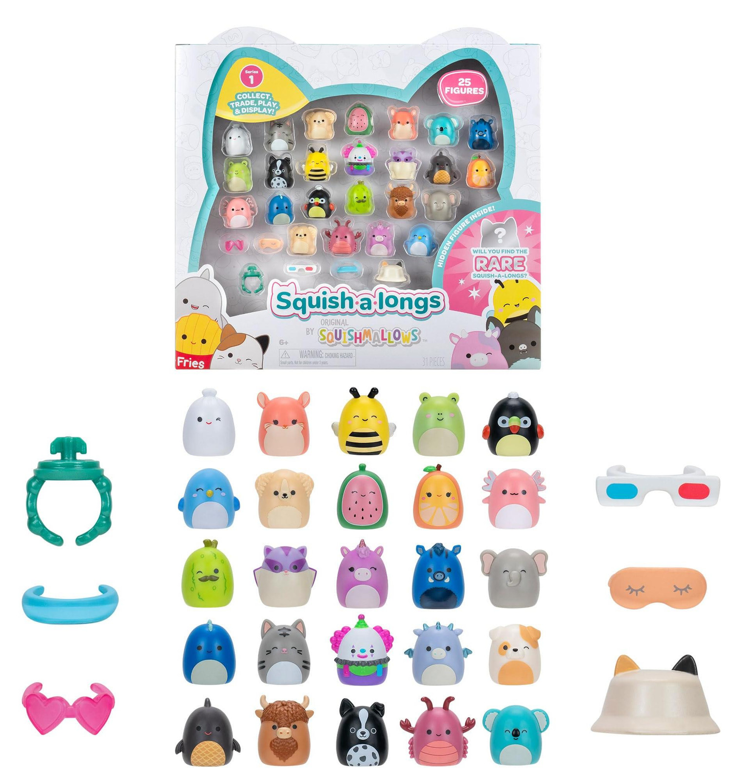 ORBICO Squish-a-Longs set van 25 figuurtjes