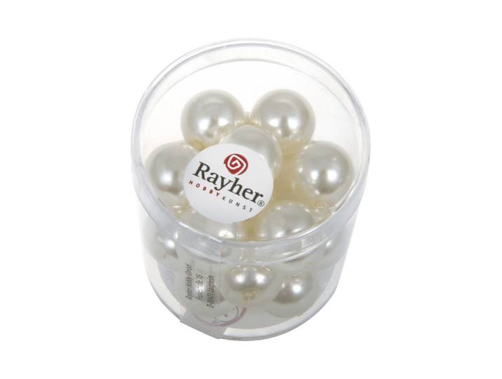 Rayher Renaissance Glaswachsperlen 1.2 cm 21 Stück