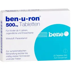 Ben-u-ron 500 mg ab 4 Jahren Bene
