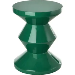 Zig Zag Hocker oder Beistelltisch, grün