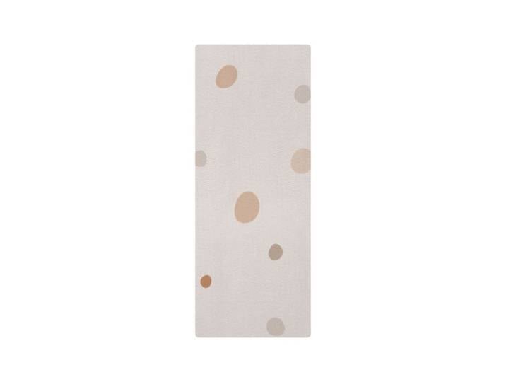 Tapis de yoga enfant pois beige 62x160cm