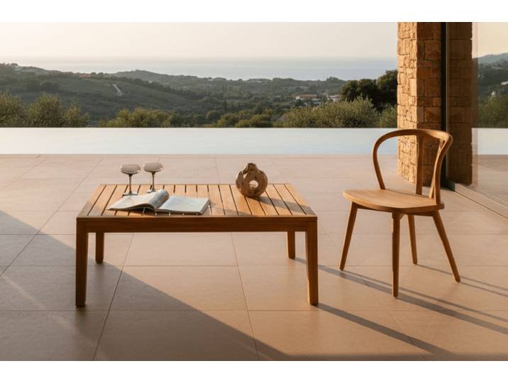 Garten Couchtisch Albania - Aus Teakholz in Natur-Optik - Natur - Luxusbetten24