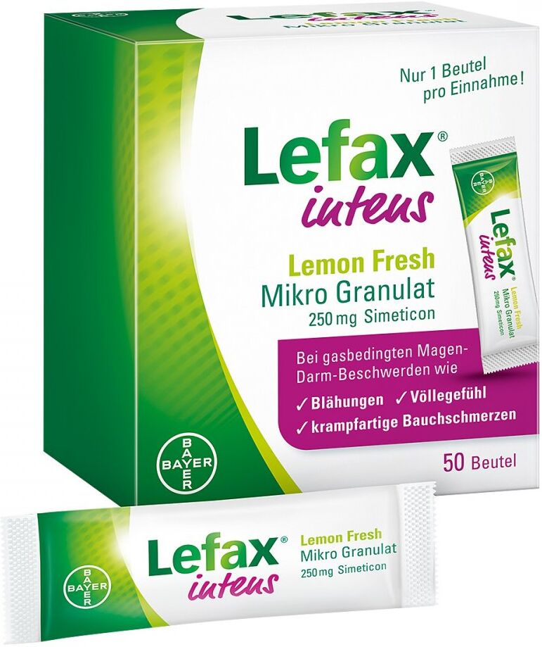Lefax intens Lemon Fresh 250 mg Granulat 50stk