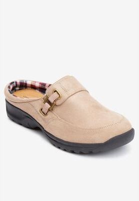 Women's The Joy Slip On Mule by Comfortview in Dark Taupe (Size 9 M)