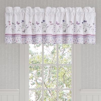 Nola Window Straight Valance by Royal Court in Lilac (Size ONE SIZE)