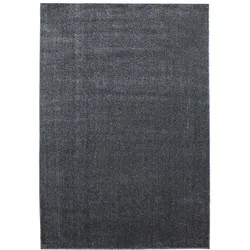 TEPPICH Kurzflor MAIN in Grau, einfarbig, 80 x 250 cm