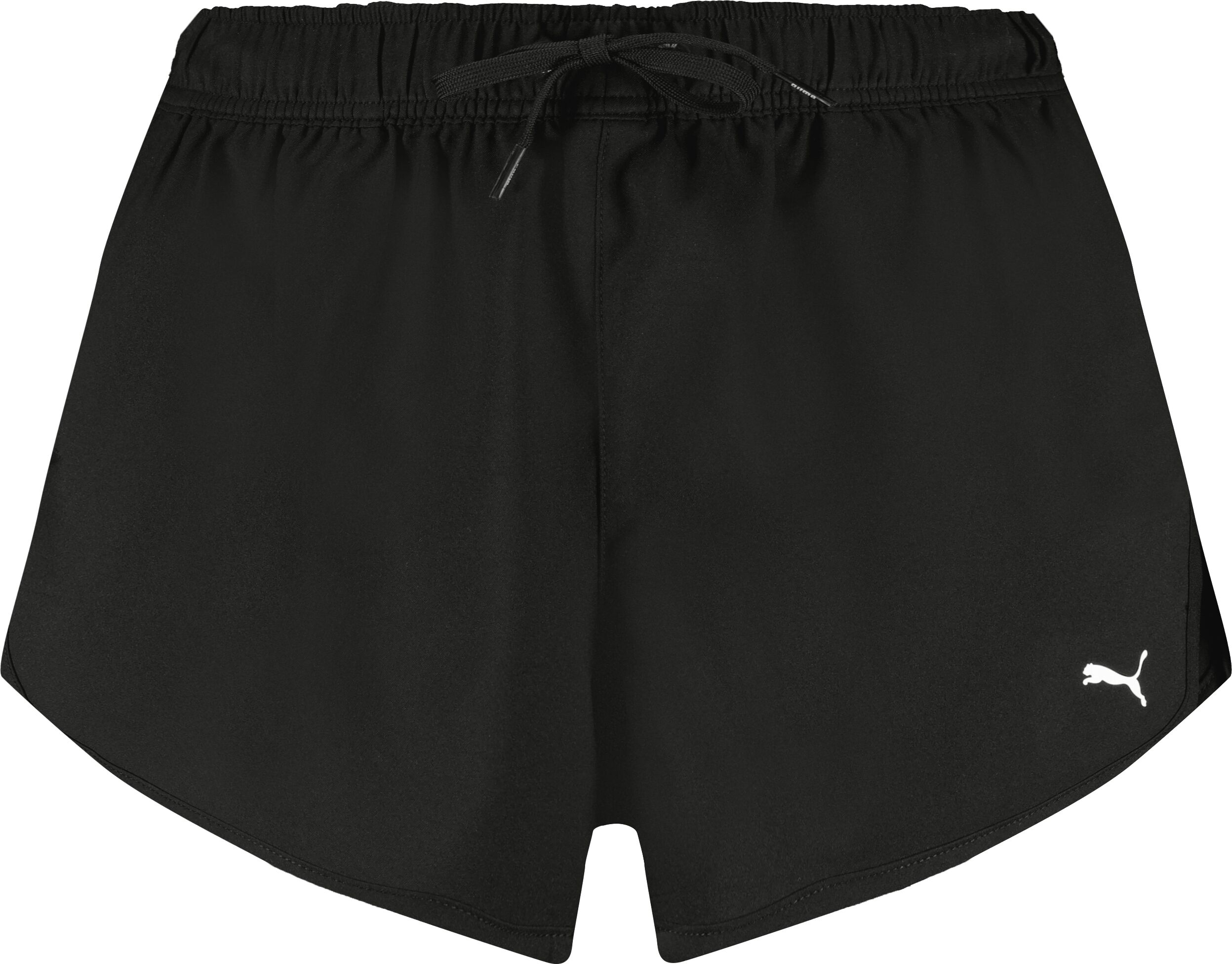 Badeshorts PUMA "PUMA SWIM WOMEN WOVEN SHORTS", Damen, Gr. S, N-Gr, schwarz, Obermaterial: 100% Polyester, Badehosen Badeshorts schwarz S, N-Gr