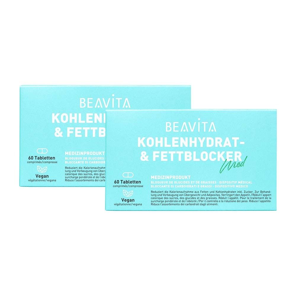 2 x Beavita Kohlenhydrat- & Fettblocker 2x60 St Tabletten