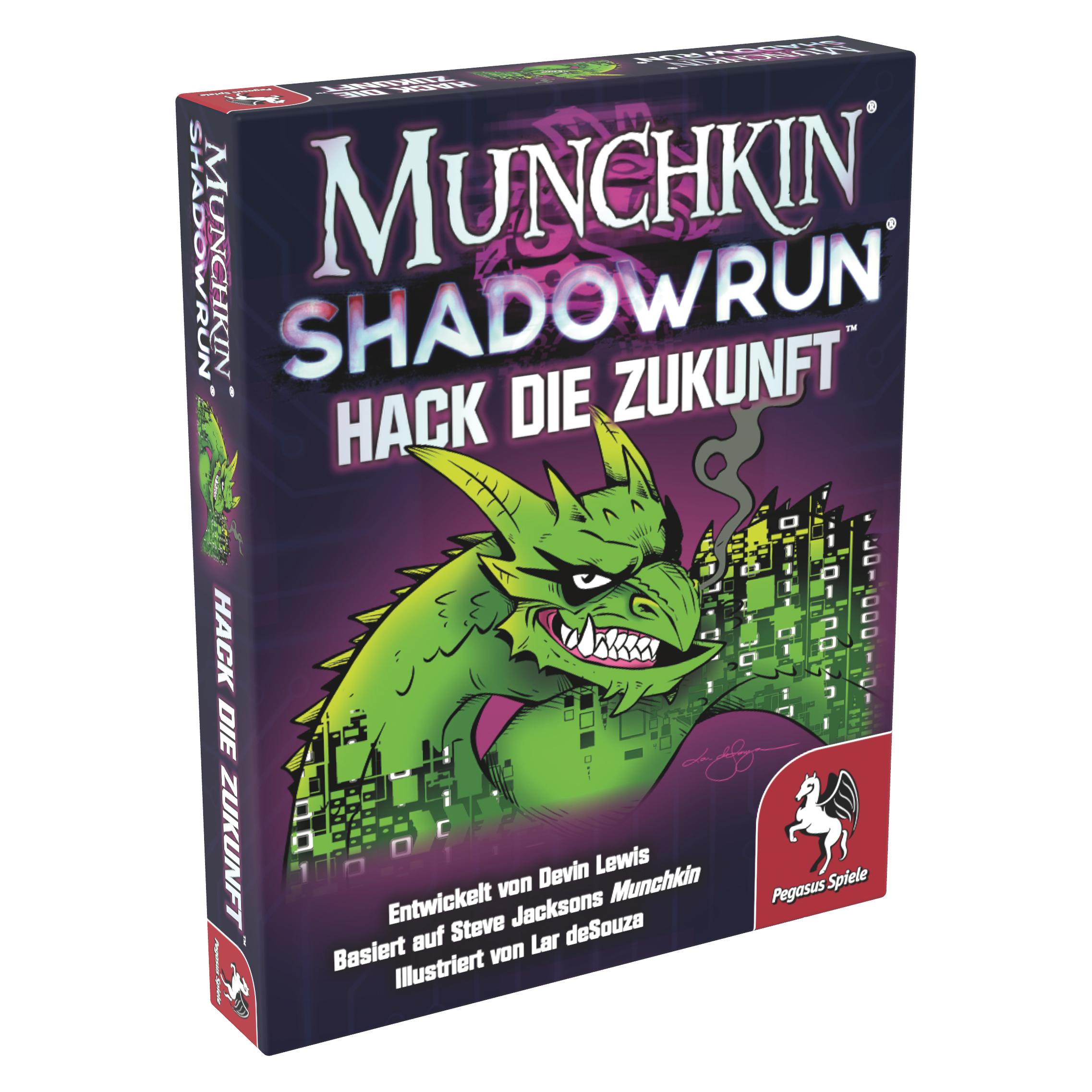 Pegasus Munchkin Shadowrun: Hack die Zukunft (Deutsch, 3 - 6 Spieler) (17038G)