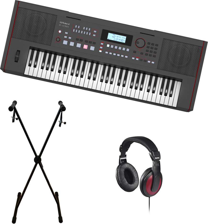 Roland E-X50 + X-Stand + Kopfhörer