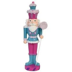 Noce Nussknacker 33,5cm petrol/pink