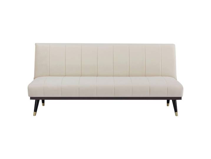 Mid.you Schlafsofa, Creme, Holz, Kiefer, massiv, Sperrholz, 3-Sitzer, 181x82x83 cm, Liegefunktion, Wohnzimmer, Sofas & Couches, Schlafsofas, Klappsofas
