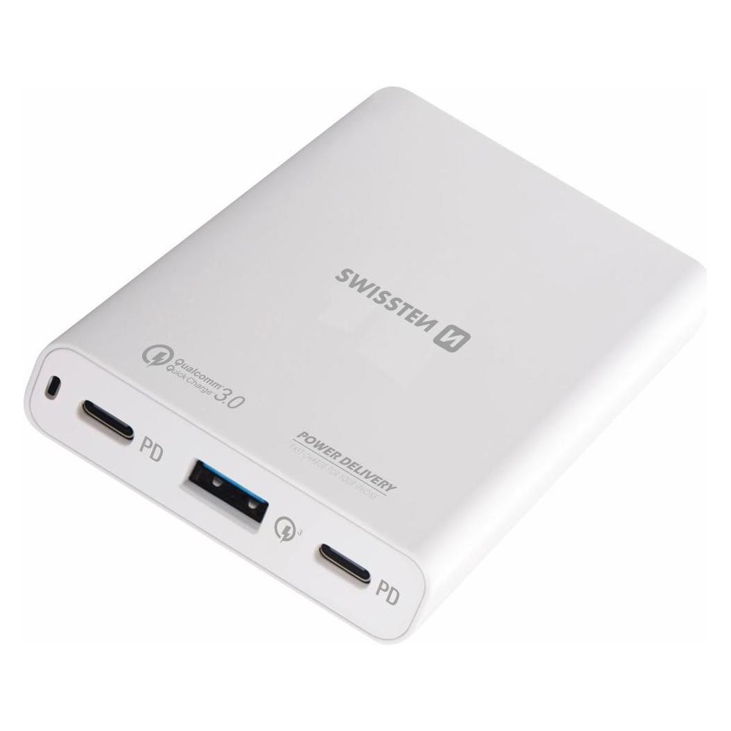 Swissten Travel Charger (60 W, 3 Ports) (22013345)