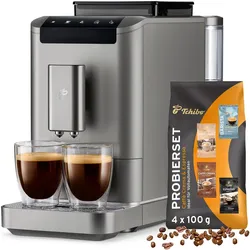 Tchibo Kaffeevollautomat Esperto2 Caffè, Titanium Silver, Kaffeevollautomat