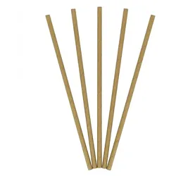 MONOUSO - Papierstrohhalme Gerade Kraft Ø6mm 21cm (3.000 Stück)