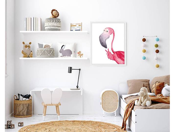 Tableau déco Peace 43 x 53cm Multicolore