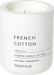 blomus Duftkerze FRENCH COTTON weiß Baumwolle
