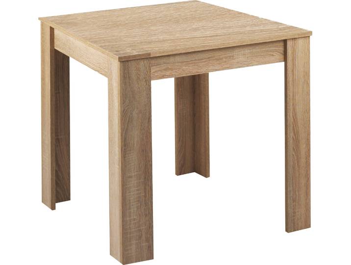 Esstisch BYLIVING Nepal , braun (eichefarben, eichefarben, eichefarben), B:80cm H:75cm T:80cm, Tische, Esstisch, Breite 80/ 90/ 120 oder 140 cm, verschiedene Ausführungen erhältlich