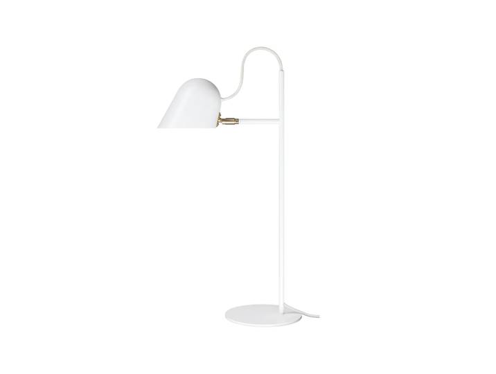 Örsjö Belysning Lampe de table Streck blanc, câble textile gris chaud