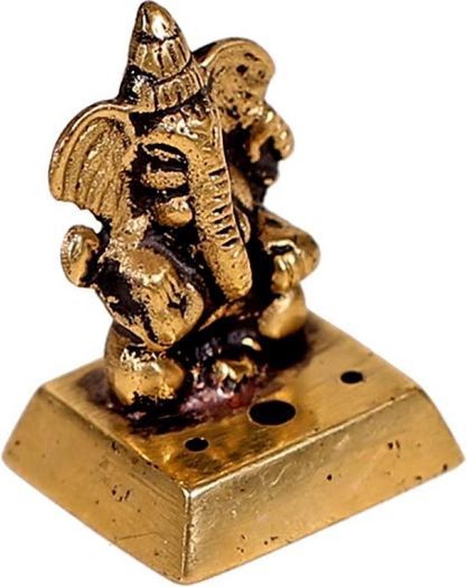 Yogi & Yogini Wierookbrander Ganesha van messing