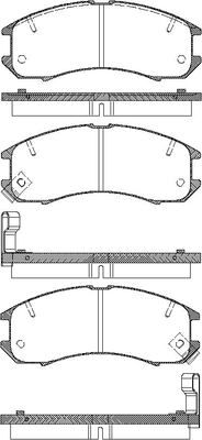 Triscan Bremsbelagsatz, Scheibenbremse 8110 50881 Für Mazda