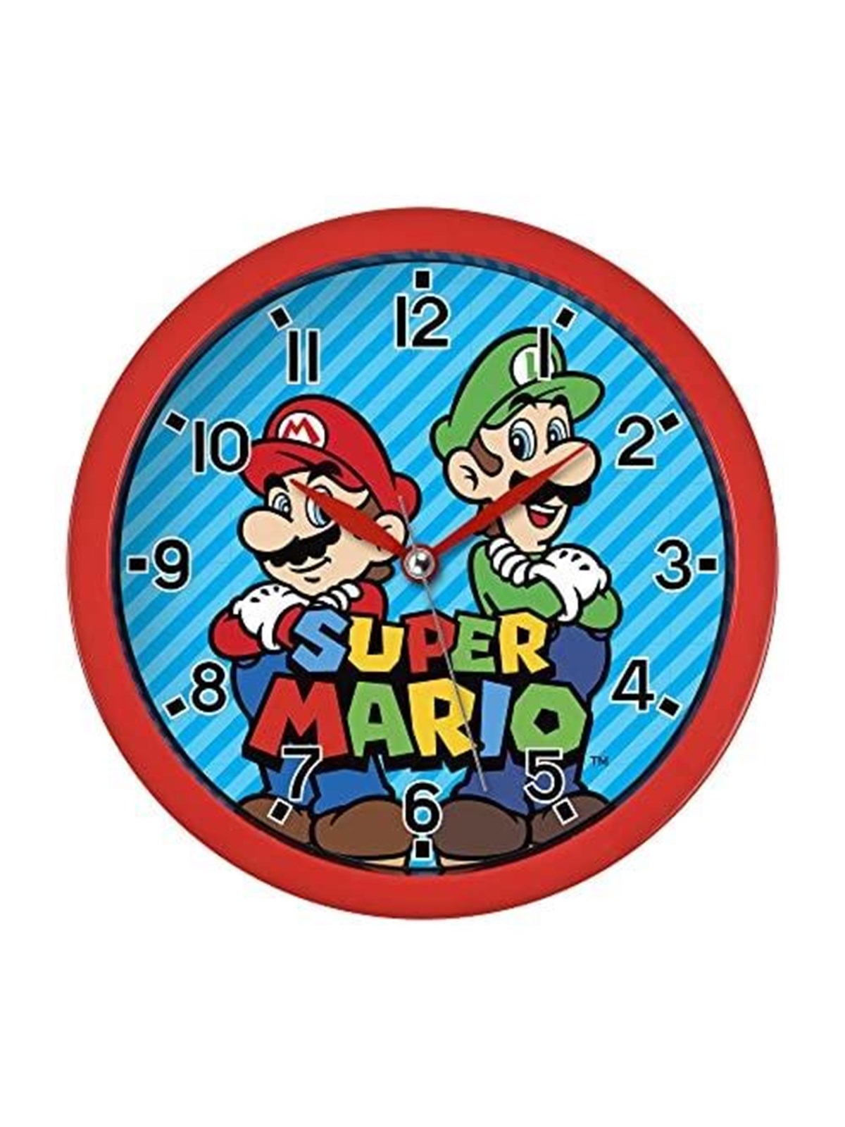 Peers Hardy - Mario Brothers Red & Blue - Wanduhr
