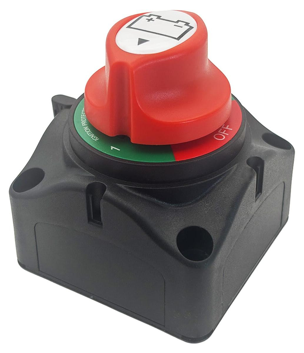 ProRide Accuschakelaar 200A 12-48V DC - Hoofdschakelaar - Batterij Isolator Aan/Uit - Opbouw