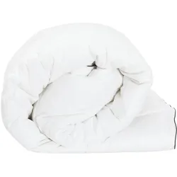 vidaXL, Decke, Bettdecke 200 x 200 cm 100% Baumwolle Weiss (200 x 200 cm)