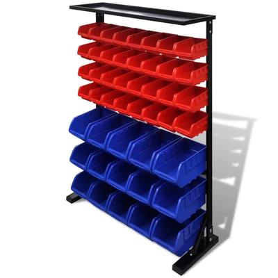 HELLOSHOP26 Blaues und rotes Werkzeugregal für die Garage