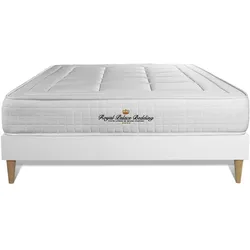 BETT Balmoral Memory-Schaum 160 x 200 cm h3 - Kit Bettgestell Weiß