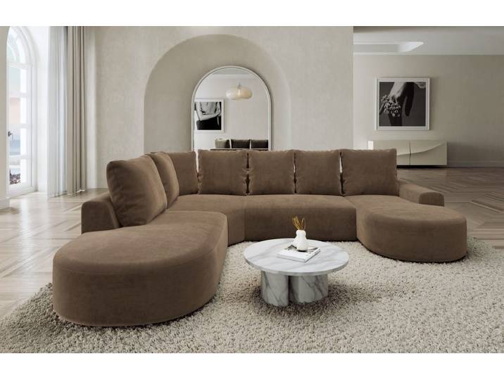 Wohnlandschaft Gomera Lounge U-Form aus Stoff