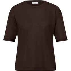Street One T-Shirt - Damen - Gr. 44 - dunkelbraun