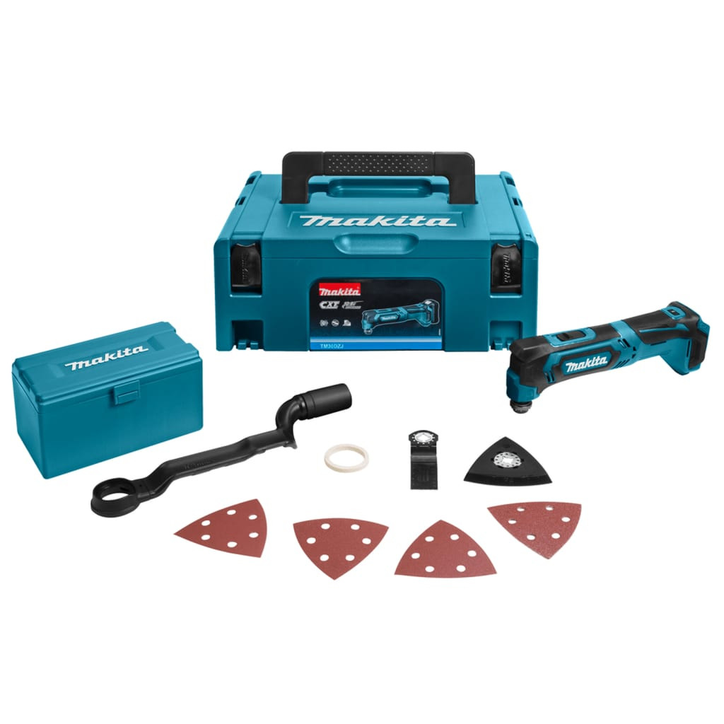 Makita Accuschroefboormachine en Multitool, 10,8 V, Blauw en Zwart