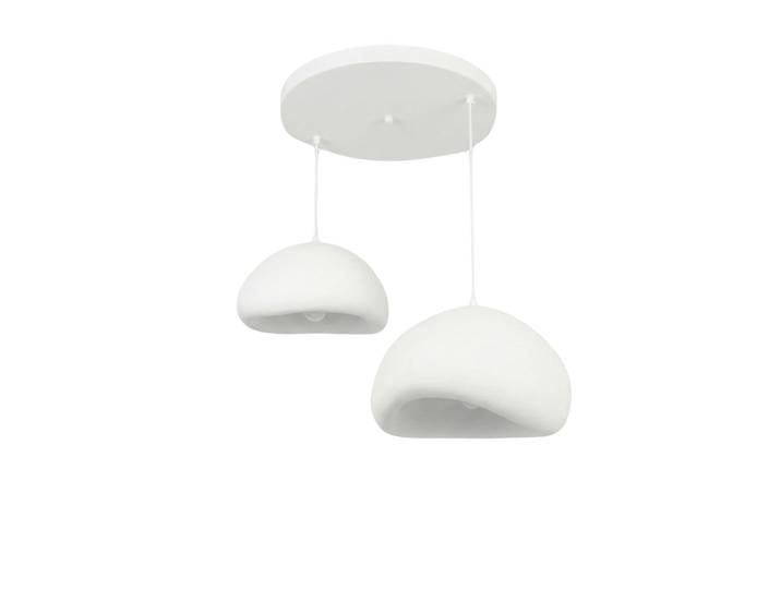 Lustre en métal Loval - 89 x 44 cm - Blanc