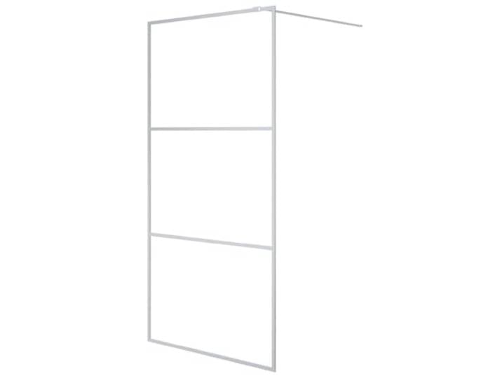 vidaXL Paroi de douche Argenté 100x195 cm Verre ESG transparent