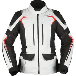 Modeka Elaya Lady Damen-Motorradjacke - hellgrau-schwarz - 40
