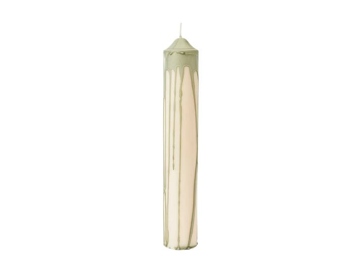 Ferm Living Bougie bloc Dryp Tea Green, 30 cm