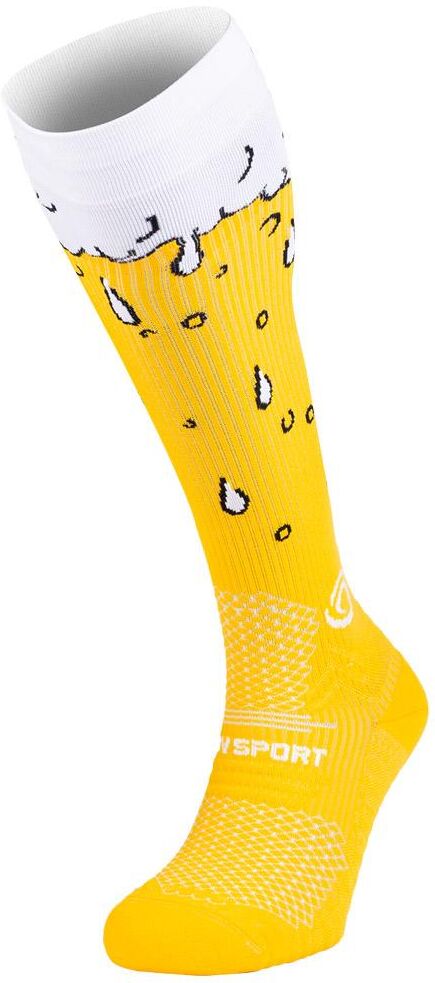 Bv Sport  - Trail Compression Bière Blonde - S+ - Chaussettes de compression