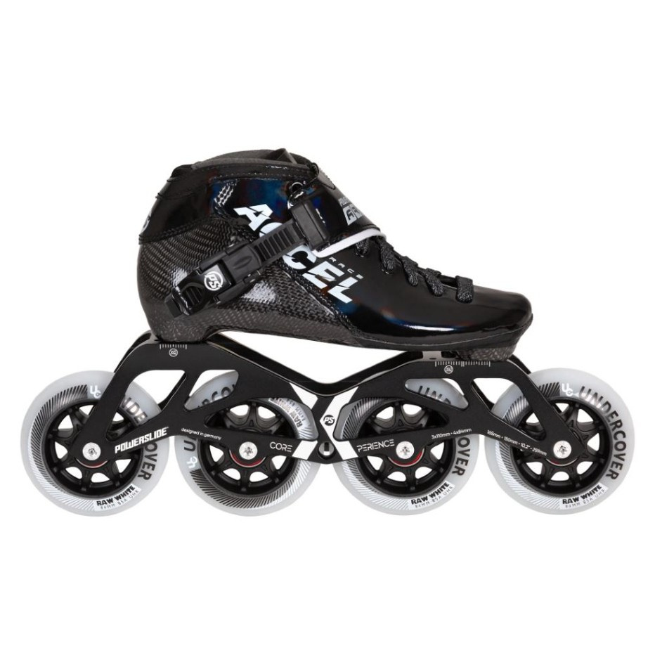 Powerslide Accel Race Kinder-inlineskates Schwarz EU 34 Schwarz EU 34