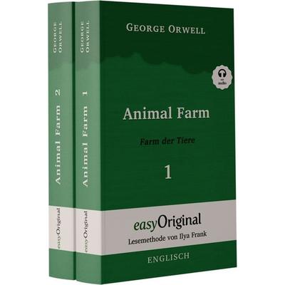Animal Farm / Farm der Tiere - 2 Teile (Buch + Audio-Online) - Lesemethode von Ilya Frank - Zweisprachige Ausgabe Englisch-Deutsch, Set von George